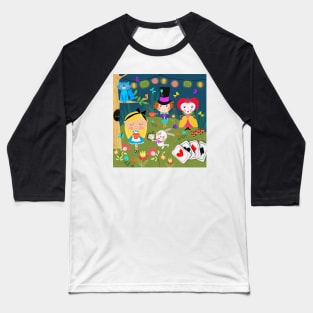 Alice in Wonderland Baseball T-Shirt